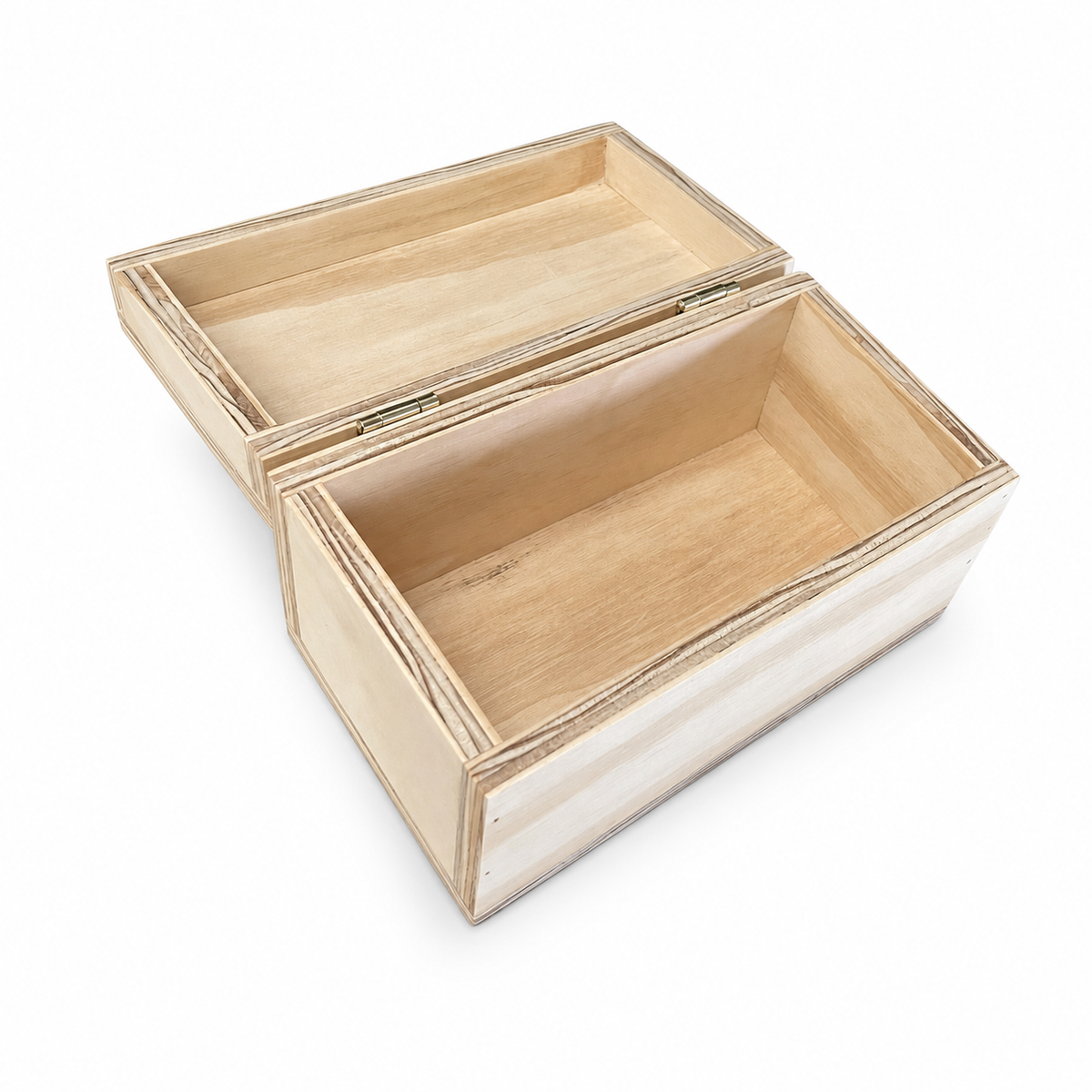 Caja Para Regalo De Triplay De Pino Con Tapa