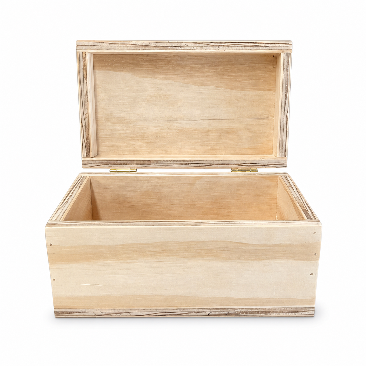 Caja Para Regalo De Triplay De Pino Con Tapa