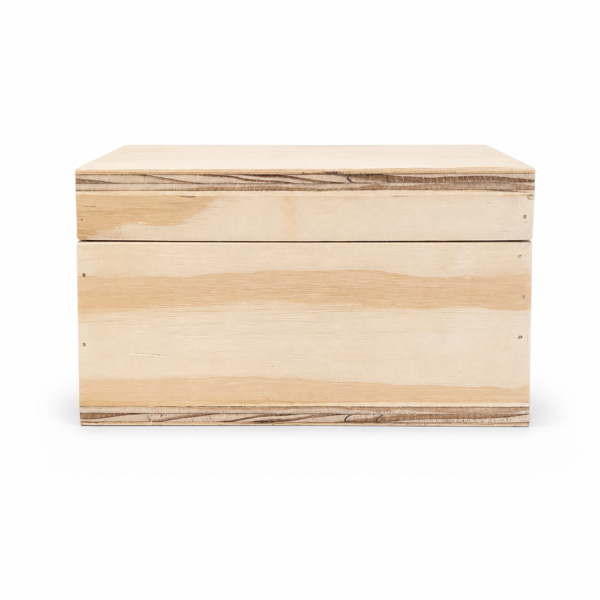 Caja Para Regalo De Triplay De Pino Con Tapa