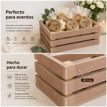 Cargar imagen en el visor de la galería, Huacal Mdf 9mm Caja Decorativa Multiusos Regalos Decoración