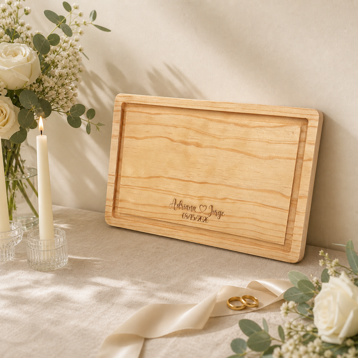Tabla de Pino rectangular
