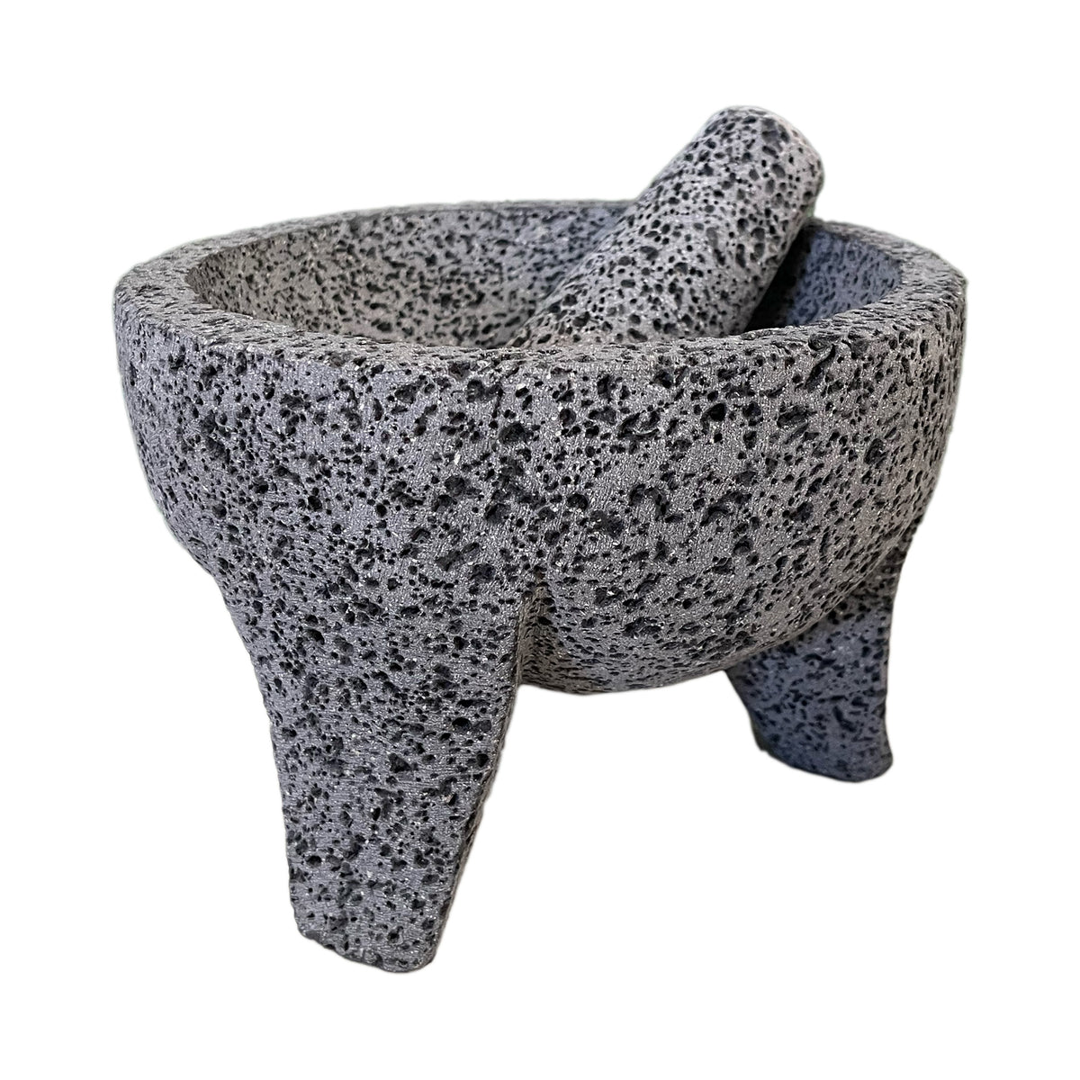 Remate - Molcajete Tradicional de Piedra Volcánica