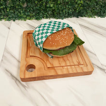 Load image in gallery viewer, Tabla Cuadrada De Picar Quesos O Charcutería De Pino 20cms