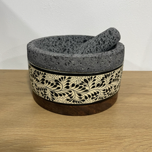 Load image in gallery viewer, Molcajete of Volcanic Stone with Base (Large)