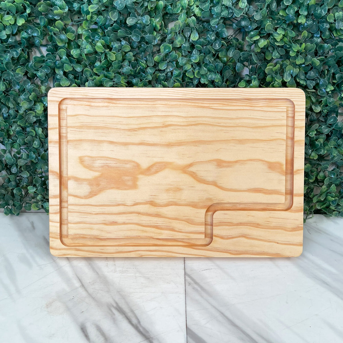 Tablas de madera| Plato con Canal con Espacio para Personalizado