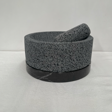 Load image in gallery viewer, Molcajete of Volcanic Stone with Base (Large)