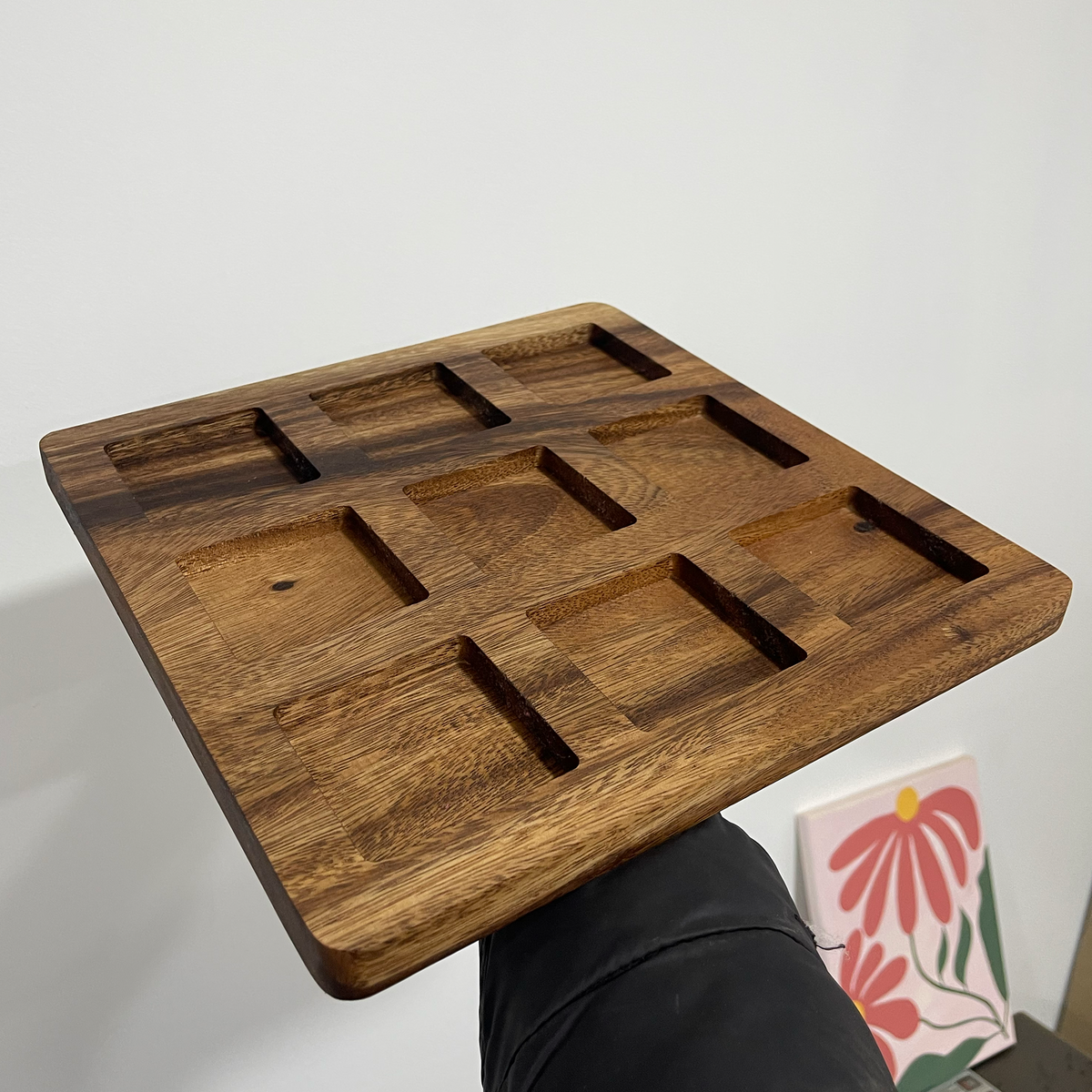 Juego del Gato de Madera 30x30cm | Juego de Estrategia o Artículo de Decoración