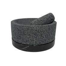 Load image in gallery viewer, Molcajete of Volcanic Stone with Base (Large)