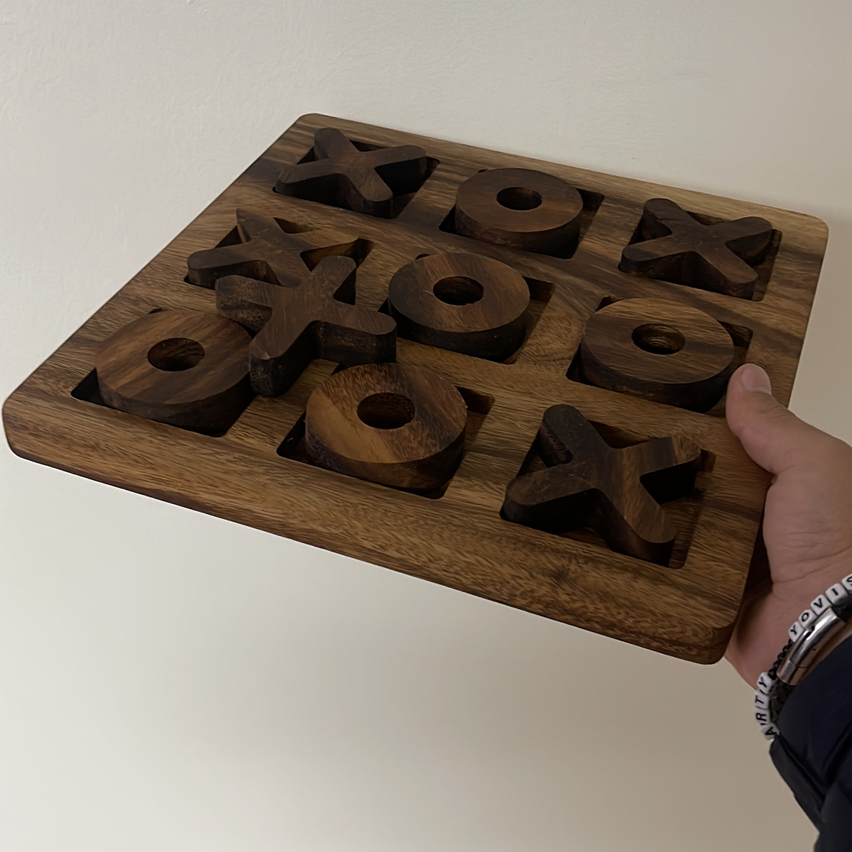 Juego del Gato de Madera 30x30cm | Juego de Estrategia o Artículo de Decoración