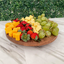 Load image in gallery viewer, Lazy Susan de Madera Solida de Parota para Presentar Alimentos / Tabla Rotativa