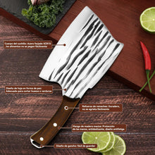 Load image in gallery viewer, Hacha De Cocina Forjada A Mano