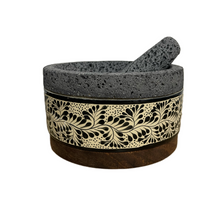 Load image in gallery viewer, Molcajete of Volcanic Stone with Base (Large)