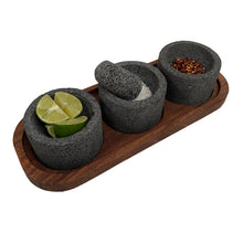Cargar imagen en el visor de la galería, Salsero de Piedra Volcánica con Base