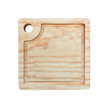 Load image in gallery viewer, Tabla Cuadrada De Picar Quesos O Charcutería De Pino 20cms