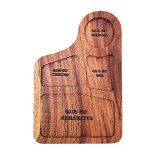 Cargar imagen en el visor de la galería, Tabla Botanera Mezcalera para Shots - Premium Madera Estufada de Parota