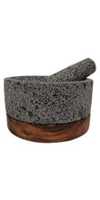 Load image in gallery viewer, Molcajete of Volcanic Stone with Base (Large)