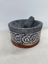 Load image in gallery viewer, Molcajete of Volcanic Stone with Base (Large)