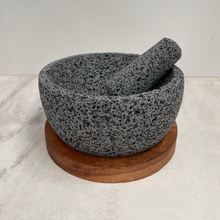 Load image in gallery viewer, Molcajete of Volcanic Stone with Base (Large)