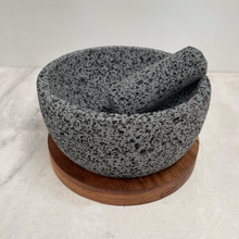 Load image in gallery viewer, Molcajete of Volcanic Stone with Base (Large)