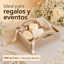 Cargar imagen en el visor de la galería, Mini Charola Desayuno De Mdf 9 Mm Decorar Regalos Y Eventos
