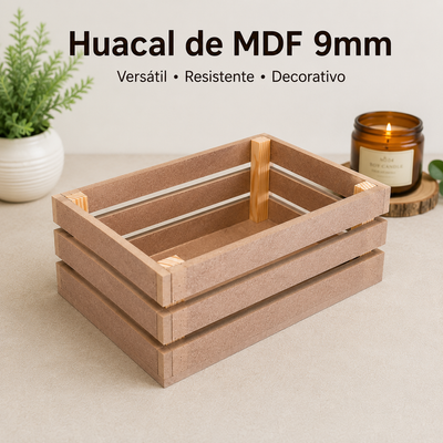 Huacal Mdf 9mm Caja Decorativa Multiusos Regalos Decoración