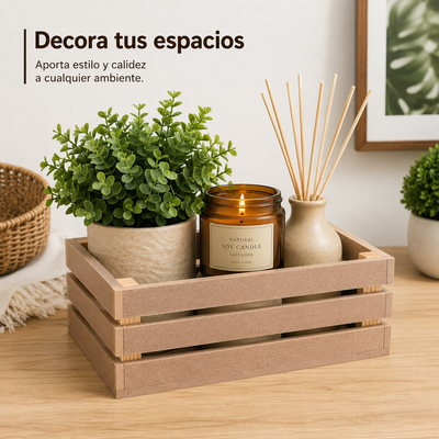 Huacal Mdf 9mm Caja Decorativa Multiusos Regalos Decoración