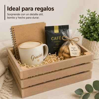 Huacal Mdf 9mm Caja Decorativa Multiusos Regalos Decoración