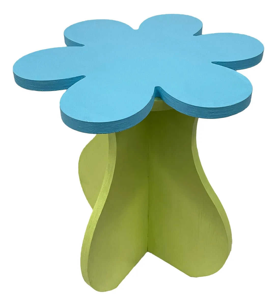 Mesa Lateral Auxiliar Apoyo Forma De Flor Mod Noa 41x46cm