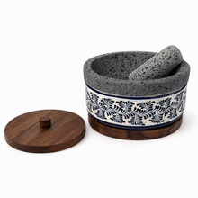 Load image in gallery viewer, Molcajete of Volcanic Stone with Base (Large)

