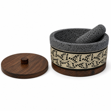 Load image in gallery viewer, Molcajete of Volcanic Stone with Base (Large)
