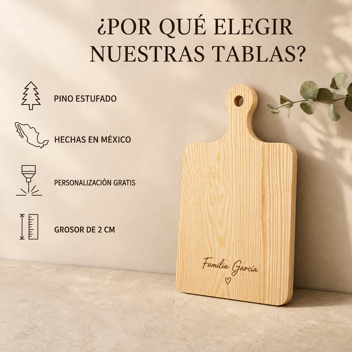 Tabla Premium con Mango