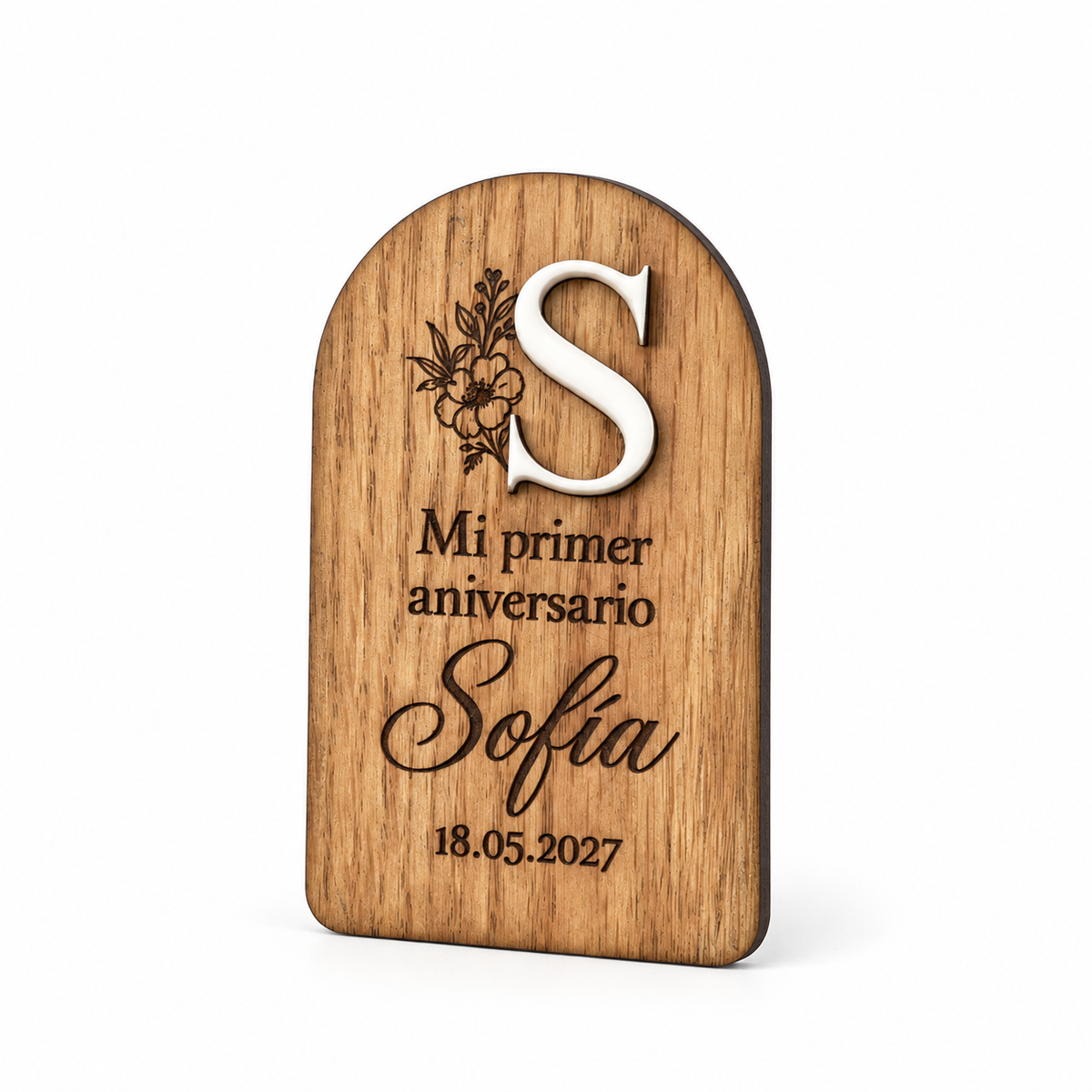 Imán Personalizado con Inicial de Acrílico para Eventos