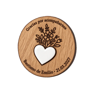 Imán Circular Personalizado con Acrílico para Eventos