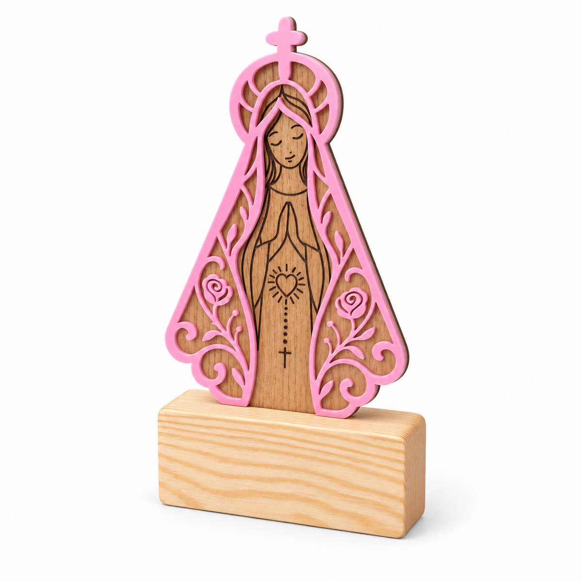 Virgencita Personalizada para Centro de Mesa