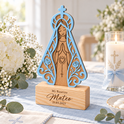 Virgencita Personalizada para Centro de Mesa
