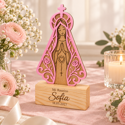 Virgencita Personalizada para Centro de Mesa