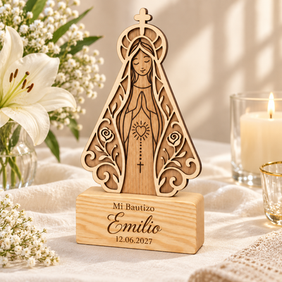Virgencita Personalizada para Centro de Mesa