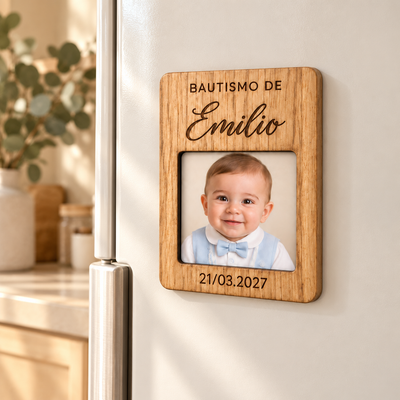 Portarretrato Magnético Personalizado con Foto para Eventos