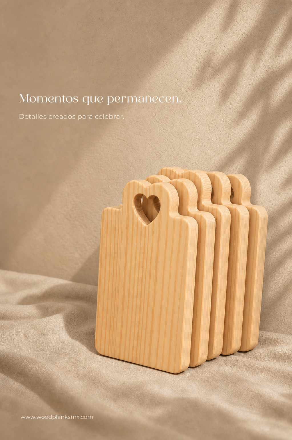 Mini Tabla para Eventos Agarradera de Corazón