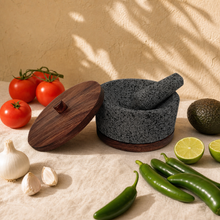 Load image in gallery viewer, Molcajete of Volcanic Stone with Base (Large)

