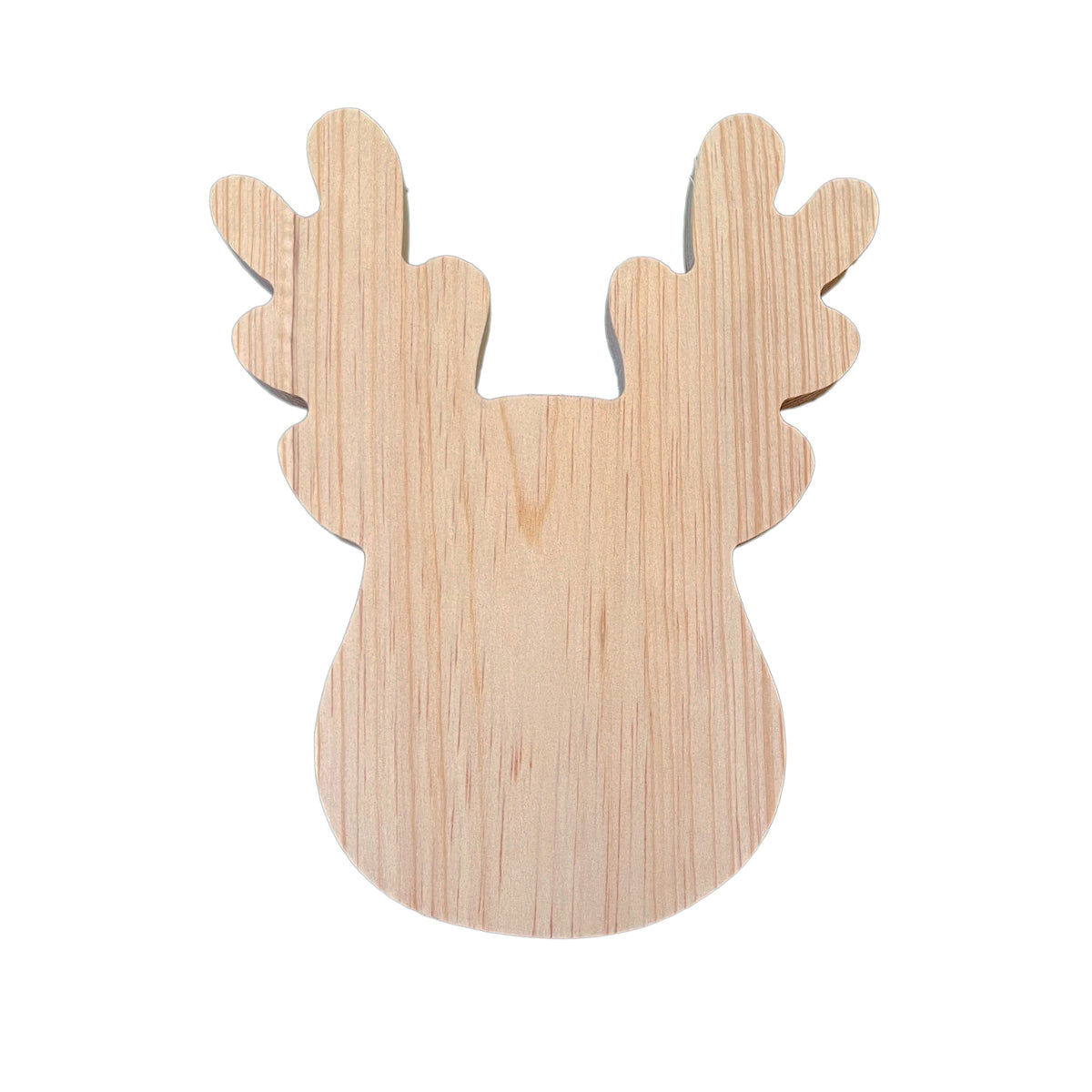 Tabla de Quesos o Charcutería en Forma de Reno (Madera de Pino)
