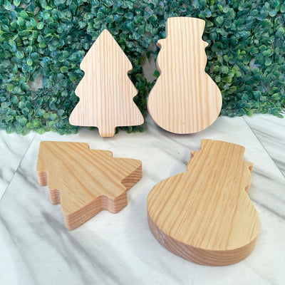 Mini Tabla con Forma de Mono de Nieve para Eventos