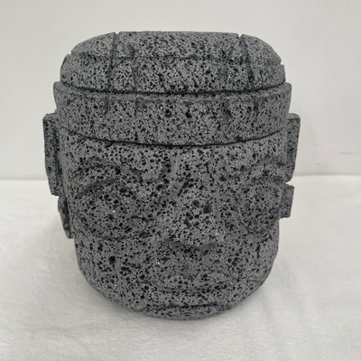 Molcajete en Forma de Cabeza Olmeca