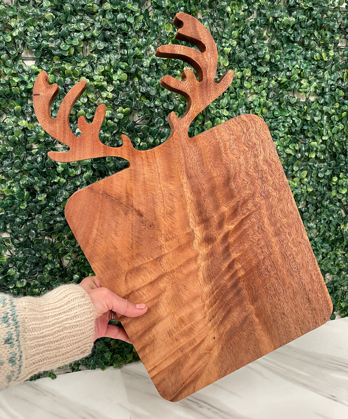 Tabla de Picar, Quesos o Charcutería en Forma de Reno