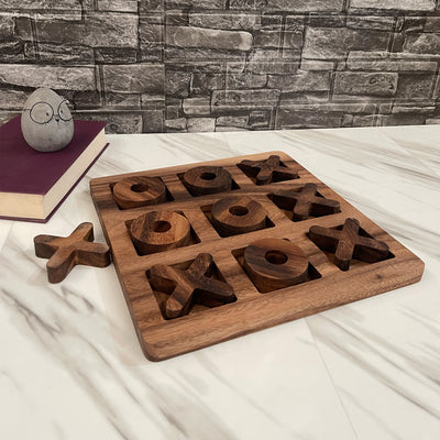 Juego del Gato de Madera 30x30cm | Juego de Estrategia o Artículo de Decoración