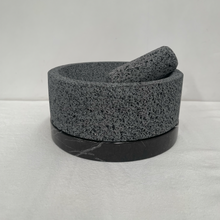 Load image in gallery viewer, Molcajete of Volcanic Stone with Base (Large)
