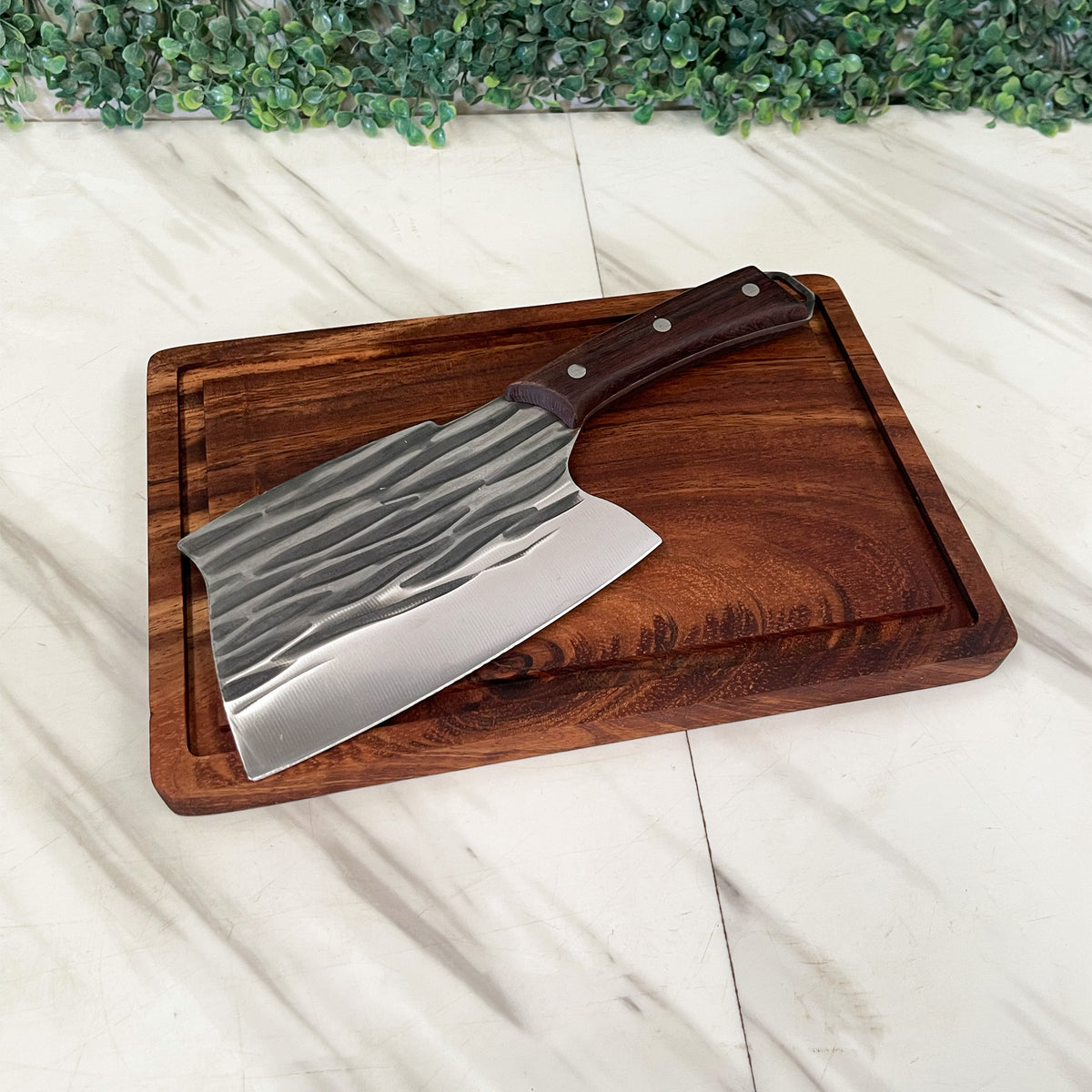 Hacha De Cocina Forjada A Mano