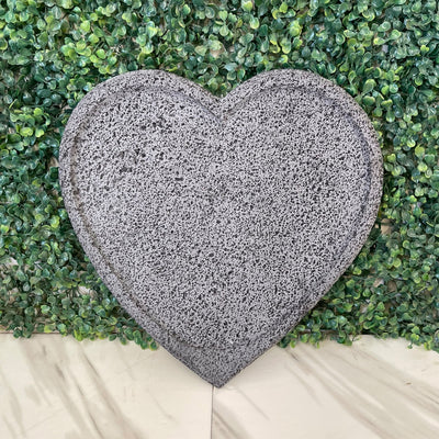 Remate- Comal | Plato Forma de Corazón De Piedra Volcánica