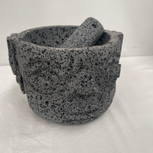 Load image in gallery viewer, Molcajete of Volcanic Stone with Base (Large)
