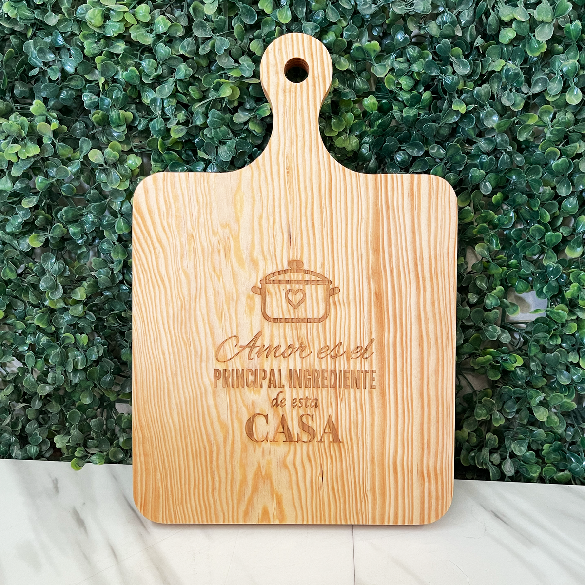 Tabla Premium - Madera Pino Estufado (Amor de Casa)